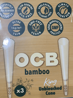 OCB BAMBOO CONE KING SIZE 3PK