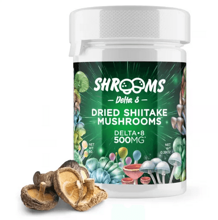 Shrooms Delta 8 Dried Shitake Mushrooms  500mg