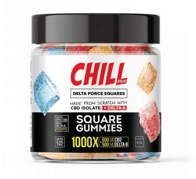 Chill Delta 8 CBD Gummy Squares 1000x - INNO Medicinals
